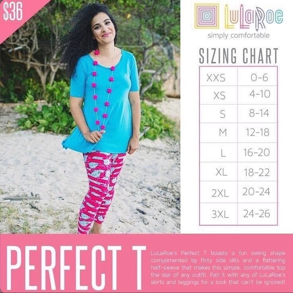 💐LULAROE FLORAL PERFECT TEE💐 - Picture 4 of 5